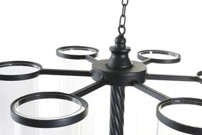 Suport de lumânări suspendat din metal și sticlă, 53×53×52 cm, „Ceiling"