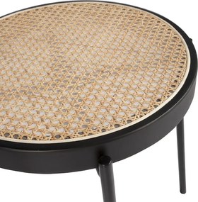Masuta auxiliara rotunda design modern Rattan