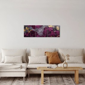 Tablou - Texturizarea abstracției (cu ceas) (90x30 cm)