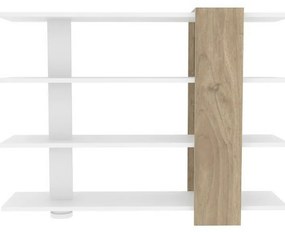 Bibliotecă Nur White and Walnut