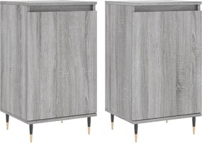 vidaXL Servante, 2 buc., gri sonoma, 40x35x70 cm, lemn prelucrat