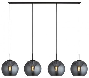 Lustra design modern cu 4 pendule fumurii AMSTERDAM 1024-4SM SRT