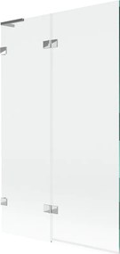 Mexen Lunar L paravan de baie cu 2 uși, stânga 110 x 150 cm, transparent, crom - 897L-110-100-01-00-L