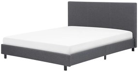 Pat matrimonial 160 cm ALVIA (cu somieră) (gri). Promo -27%. 1007081