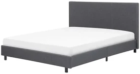 Pat matrimonial 160 cm ALVIA (cu somieră) (gri). Promo -27%. 1007081