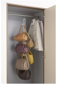 Cuier pentru genți cu 6 cârlige YAMAZAKI Kanazawa, alb