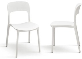 SCAUN ROSINNA -POLIPROPILENA- HORECA - ALB