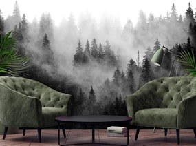 Fototapet - Pădurea în ceață (152,5x104 cm), în 8 de alte dimensiuni noi