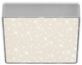 Plafonieră LED Briloner 7076-414 STAR SKY LED/11W/230V 15x15 cm argintiu