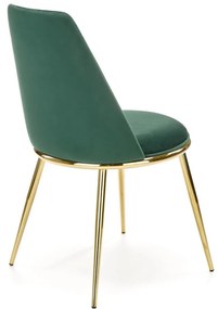 Set masa extensibila Muscat + 4 scaune K460 verde/auriu