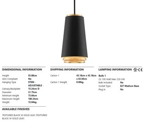 Pendul elegant design modern FAHRENHEIT big