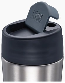 Cană de voiaj albastru-argintiu 450 ml Sipp – Joseph Joseph