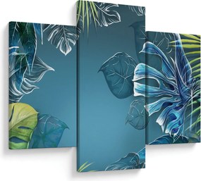 Tablou - Frunzele plantelor tropicale (90x60 cm)
