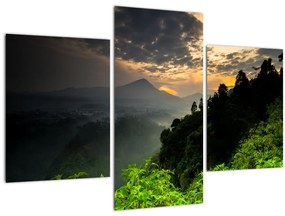 Tablou - peisaj montan verde (90x60 cm)