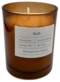 Lumanare parfumata SOFT, pahar sticla, 8x10 cm