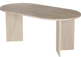 Masa SABLIN, travertin, PAL laminat, 180x90x75 cm