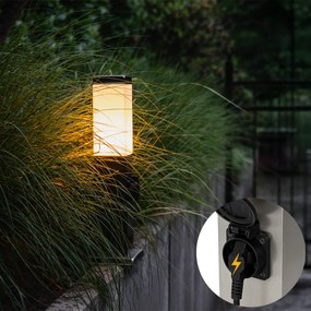 Lampă modernă de exterior 45 cm din oțel cu priză IP44 - Malios