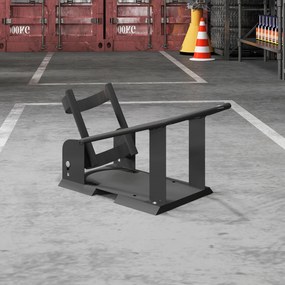 HOMCOM Cale de roată pentru motocicletă, cațărătoare de motocicletă din oțel, suport de transport cu 3 găuri reglabile în înălțime 27 x 71,5 x 33,5 cm negru | Aosom Romania