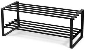 Pantofar negru din metal 70x29x27 cm Rex – Spinder Design