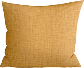 Fata de perna din muselin MUSSARI 45x45 cm, mustar