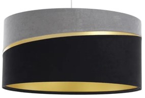 Lustră pe cablu SWING 1xE27/60W/230V negru/gri/auriu