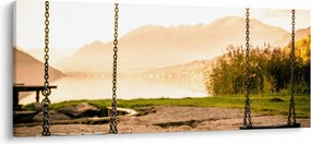 Tablou - balansoar în natură (120x50 cm)