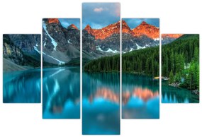Tablou - Lac turcoaz (150x105 cm)