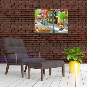 Tablou - Orășelul copiilor (70x50 cm)