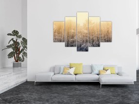 Tablou cu pădure geroasă (150x105 cm)