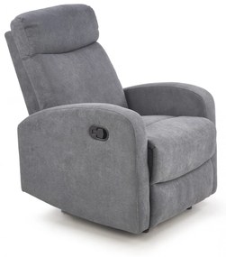 Fotoliu recliner Oslo 1S stofa gri inchis H100 cm