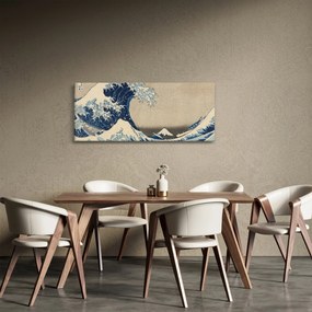 Tablou - Katsushika Hokusai, Under the Wave off Kanagawa, reproducere (120x50 cm)
