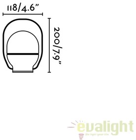 Lampa LED portabila design funny TAKE AWAY Black 01016