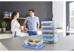 SET 6x caserolă Tefal 0,8 l MASTER SEAL FRESH albastru