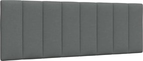 vidaXL Pernă pentru tăblie de pat, Hanko, gri închis, 120 cm, material textil