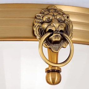 Plafonieră Orion DL 7-522/31 ROCCA 2xE27/60W/230V d. 31 cm bronz/alb