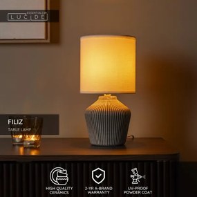 Lucide 47551/81/41 - Lampă de masă FILIZ 1xE14/40W/230V maro