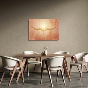 Tablou pe sticlă - Abstracția angelică (70x50 cm)