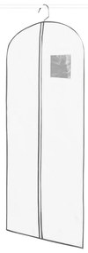 Husă de protecție pentru haine de agățat Compactor Dress Bag White, alb