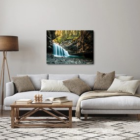Tablou cu cascada de pădure (70x50 cm)