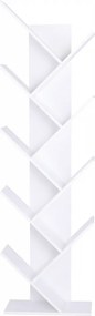 Biblioteca BAKI NEW TYP 1, alb, DTD laminat, 43x20x144 cm