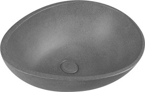 Chiuvetă gri închis din beton 53x39 cm Punc – Sapho
