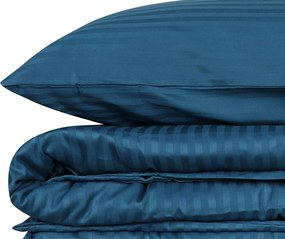Lenjerie de pat dubla King (FR), L'essentiel Maison, Stripe, Albastru