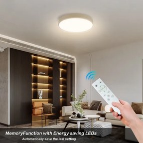 Brilagi - Lampă LED dimabilă POOL SMART, 48 W, 230 V, Ø 40 cm, Wi‑Fi Tuya, bej, cu telecomandă