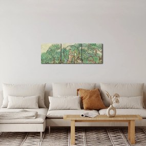 Tablou - Vincent van Gogh, The Olive Orchard, reproducere (cu ceas) (90x30 cm)