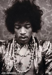 Poster Jimi Hendrix - Hollywood 1967, (59.4 x 84.1 cm)