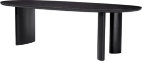 Masa dining moderna design LUX Lindner negru 259x109cm