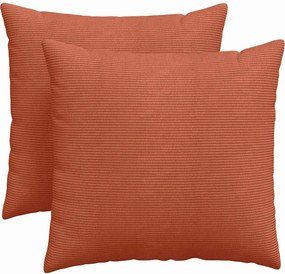 vidaXL Perne pentru canapea 2 pcs Roșu portocalie 45 x 45 cm