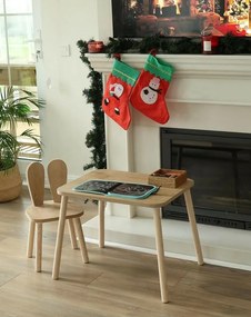 Set pentru copii cu masă și scaune, 2 buc BunnyOne Chair Set - Brown