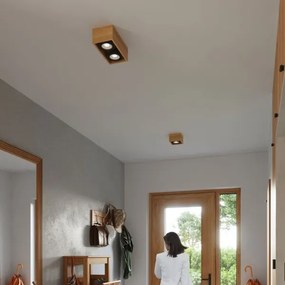 Plafonieră QUATRO 2xGU10/40W/230V lemn