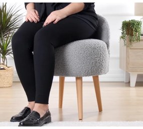 Taburet MIKI, Ø 46 cm, gri